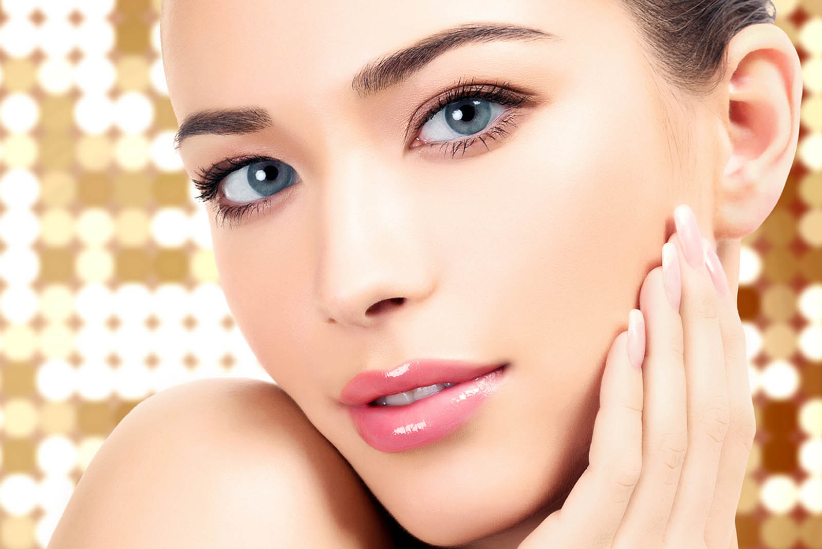 Woman After Skin Care Treatment Woman After Skin Care Treatment
